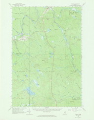 Oxbow, Maine 1965 (1969) USGS Old Topo Map Reprint 15x15 ME Quad 306709