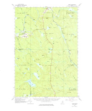 Oxbow, Maine 1965 (1977) USGS Old Topo Map Reprint 15x15 ME Quad 460725