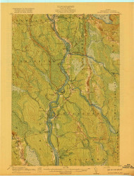 Passadumkeag, Maine 1917 (1917) USGS Old Topo Map Reprint 15x15 ME Quad 807611