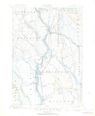 Passadumkeag, Maine 1917 (1950) USGS Old Topo Map Reprint 15x15 ME Quad 460731