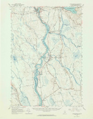 Passadumkeag, Maine 1960 (1964) USGS Old Topo Map Reprint 15x15 ME Quad 306713
