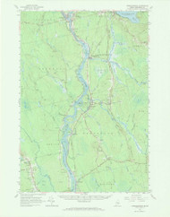 Passadumkeag, Maine 1960 (1969) USGS Old Topo Map Reprint 15x15 ME Quad 306712