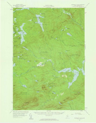 Penobscot Lake, Maine 1956 (1960) USGS Old Topo Map Reprint 15x15 ME Quad 306714