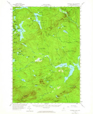 Penobscot Lake, Maine 1956 (1964) USGS Old Topo Map Reprint 15x15 ME Quad 460735
