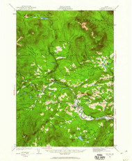 Phillips, Maine 1929 (1959) USGS Old Topo Map Reprint 15x15 ME Quad 460742