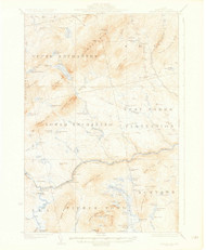Pierce Pond, Maine 1927 (1927) USGS Old Topo Map Reprint 15x15 ME Quad 460743