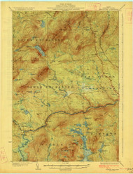 Pierce Pond, Maine 1927 (1927) USGS Old Topo Map Reprint 15x15 ME Quad 807622