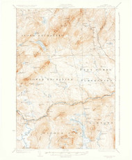 Pierce Pond, Maine 1927 (1935) USGS Old Topo Map Reprint 15x15 ME Quad 460744