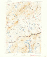 Pierce Pond, Maine 1927 (1944) USGS Old Topo Map Reprint 15x15 ME Quad 460745