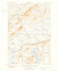 Pierce Pond, Maine 1927 (1951) USGS Old Topo Map Reprint 15x15 ME Quad 460747