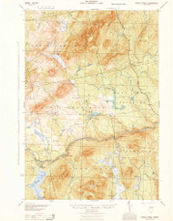 Pierce Pond, Maine 1944 (1944) USGS Old Topo Map Reprint 15x15 ME Quad 460746