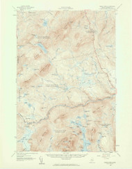 Pierce Pond, Maine 1958 (1960) USGS Old Topo Map Reprint 15x15 ME Quad 306719
