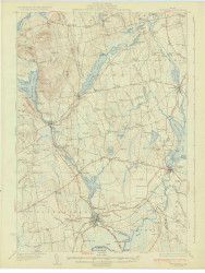 Pittsfield, Maine 1933 (1933) USGS Old Topo Map Reprint 15x15 ME Quad 306721