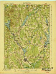 Pittsfield, Maine 1933 (1933) USGS Old Topo Map Reprint 15x15 ME Quad 807624