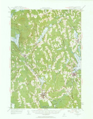 Pittsfield, Maine 1955 (1963) USGS Old Topo Map Reprint 15x15 ME Quad 306720