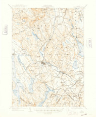 Poland, Maine 1908 (1948) USGS Old Topo Map Reprint 15x15 ME Quad 460758