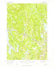 Poland, Maine 1956 (1960) USGS Old Topo Map Reprint 15x15 ME Quad 460760