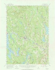 Poland, Maine 1956 (1968) USGS Old Topo Map Reprint 15x15 ME Quad 306722