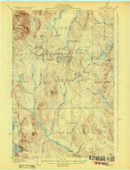 Portage, Maine 1931 (1931) USGS Old Topo Map Reprint 15x15 ME Quad 807630