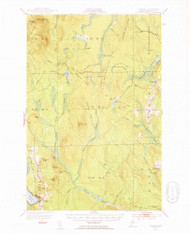 Portage, Maine 1953 (1955) USGS Old Topo Map Reprint 15x15 ME Quad 460763
