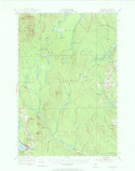 Portage, Maine 1953 (1968) USGS Old Topo Map Reprint 15x15 ME Quad 306725
