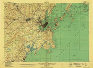 Portland And Vicinity, Maine 1918 (1926) USGS Old Topo Map Reprint 15x15 ME Quad 807608