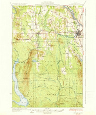 Presque Isle, Maine 1935 (1935) USGS Old Topo Map Reprint 15x15 ME Quad 460775