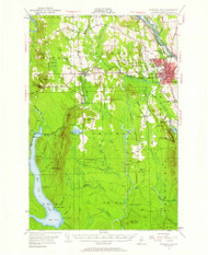 Presque Isle, Maine 1953 (1961) USGS Old Topo Map Reprint 15x15 ME Quad 460782