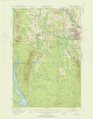 Presque Isle, Maine 1953 (1965) USGS Old Topo Map Reprint 15x15 ME Quad 306731