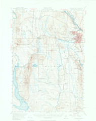 Presque Isle, Maine 1953 (1974) USGS Old Topo Map Reprint 15x15 ME Quad 306732