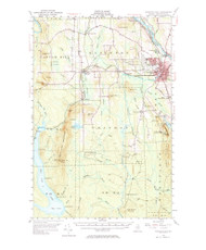 Presque Isle, Maine 1953 (1984) USGS Old Topo Map Reprint 15x15 ME Quad 460784