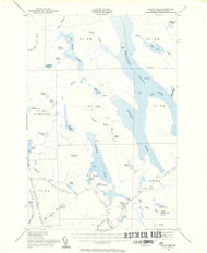 Ragged Lake, Maine 1954 (1955) USGS Old Topo Map Reprint 15x15 ME Quad 460442