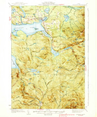 Rangeley, Maine 1939 (1939) USGS Old Topo Map Reprint 15x15 ME Quad 460793