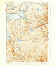 Rangeley, Maine 1939 (1939) USGS Old Topo Map Reprint 15x15 ME Quad 461065