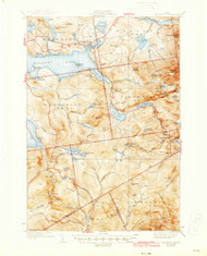 Rangeley, Maine 1939 (1944) USGS Old Topo Map Reprint 15x15 ME Quad 460795