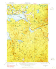 Rangeley, Maine 1949 (1955) USGS Old Topo Map Reprint 15x15 ME Quad 460797