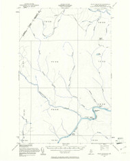 Rocky Mountain, Maine 1955 (1961) USGS Old Topo Map Reprint 15x15 ME Quad 460812