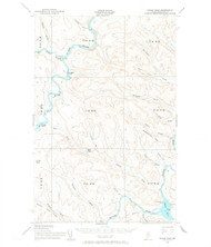 Round Pond, Maine 1955 (1967) USGS Old Topo Map Reprint 15x15 ME Quad 460816