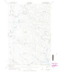 Round Pond, Maine 1955 (1967) USGS Old Topo Map Reprint 15x15 ME Quad 461067
