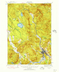 Rumford, Maine 1927 (1956) USGS Old Topo Map Reprint 15x15 ME Quad 460821