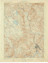 Rumford, Maine 1930 (1930) USGS Old Topo Map Reprint 15x15 ME Quad 306745