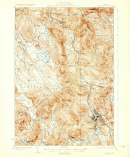 Rumford, Maine 1930 (1930) USGS Old Topo Map Reprint 15x15 ME Quad 460818