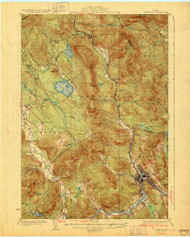 Rumford, Maine 1930 (1930) USGS Old Topo Map Reprint 15x15 ME Quad 807653