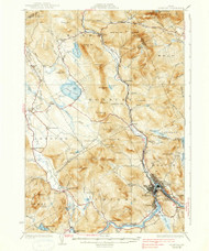 Rumford, Maine 1930 (1938) USGS Old Topo Map Reprint 15x15 ME Quad 460819