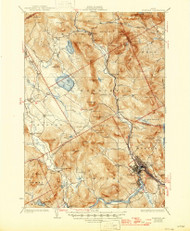 Rumford, Maine 1930 (1946) USGS Old Topo Map Reprint 15x15 ME Quad 460820