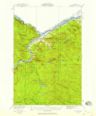 Saint Francis, Maine 1930 (1958) USGS Old Topo Map Reprint 15x15 ME Quad 460916