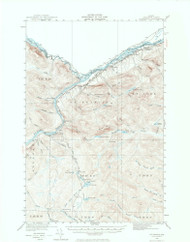 Saint Francis, Maine 1930 (1974) USGS Old Topo Map Reprint 15x15 ME Quad 306747
