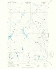 Saint John Pond, Maine 1954 (1955) USGS Old Topo Map Reprint 15x15 ME Quad 460918