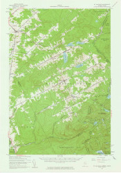 Saint Zacharie, Maine 1957 (1961) USGS Old Topo Map Reprint 15x15 ME Quad 306750