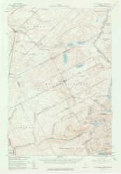 Saint Zacharie, Maine 1957 (1961) USGS Old Topo Map Reprint 15x15 ME Quad 306751